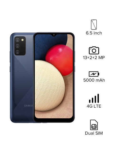 Galaxy A02s Dual SIM Blue 4GB RAM 64GB 4G LTE - Middle East Version