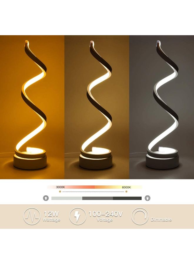 Generic - Spiral LED Table Lamp Warm White 47cm - Image 1