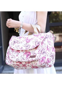 QiaoKai Waterproof Adjustable Strap Large Capacity Flower Printed Baby Diaper Bag  - Image 3