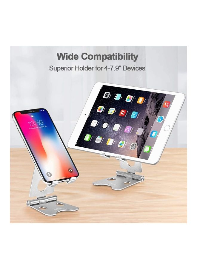 Adjustable Phone And Tablet Stand Mount Silver - Image 1