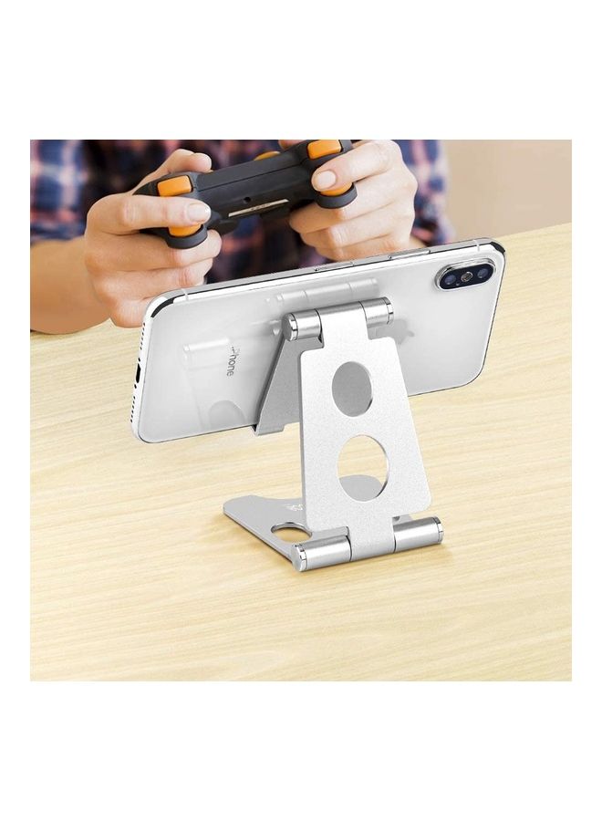 Adjustable Phone And Tablet Stand Mount Silver - Image 4
