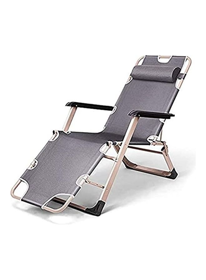 BJM Foldable Lounge Chair Chaise Bed With Removable Pillow ‎98.2x64.6x10.1cm - Image 1