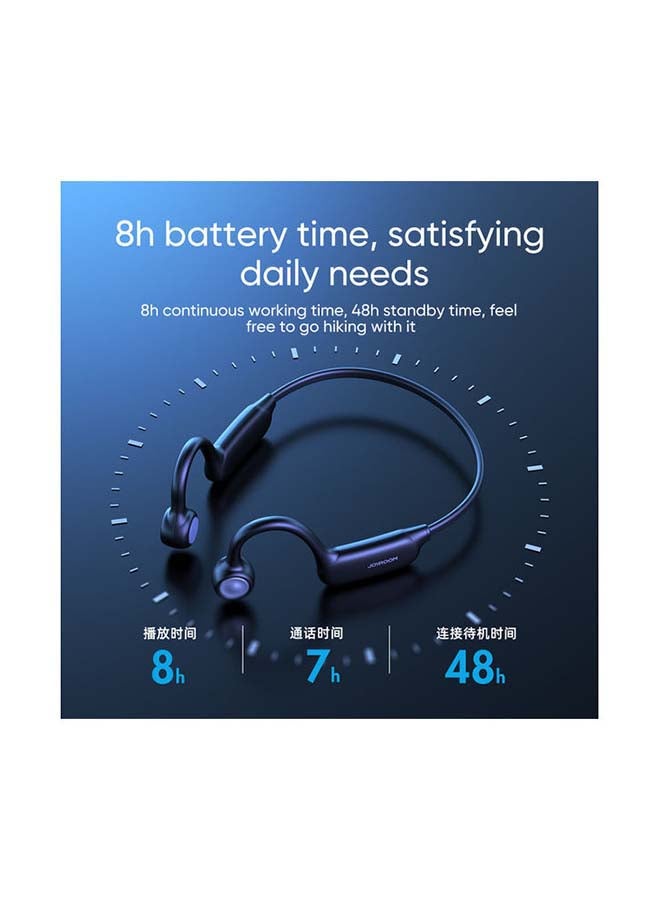 JOYROOM BT Wireless Neck Hang Air Conduction Earphones Black - Image 4