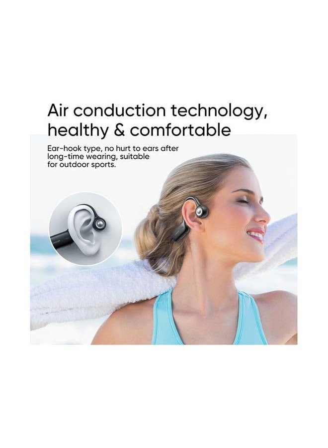 JOYROOM BT Wireless Neck Hang Air Conduction Earphones Black - Image 5