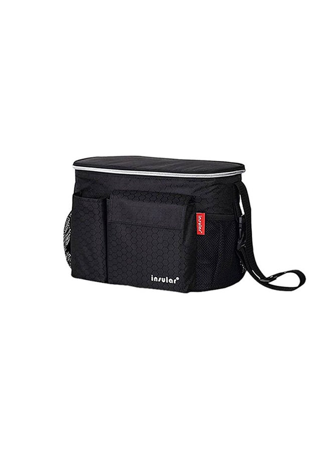 QiaoKai Waterproof Adjustable Strap Sturdy And Durable Large Capacity Baby Diaper Bag Black