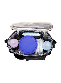 QiaoKai Waterproof Adjustable Strap Sturdy And Durable Large Capacity Baby Diaper Bag Black  - Image 4