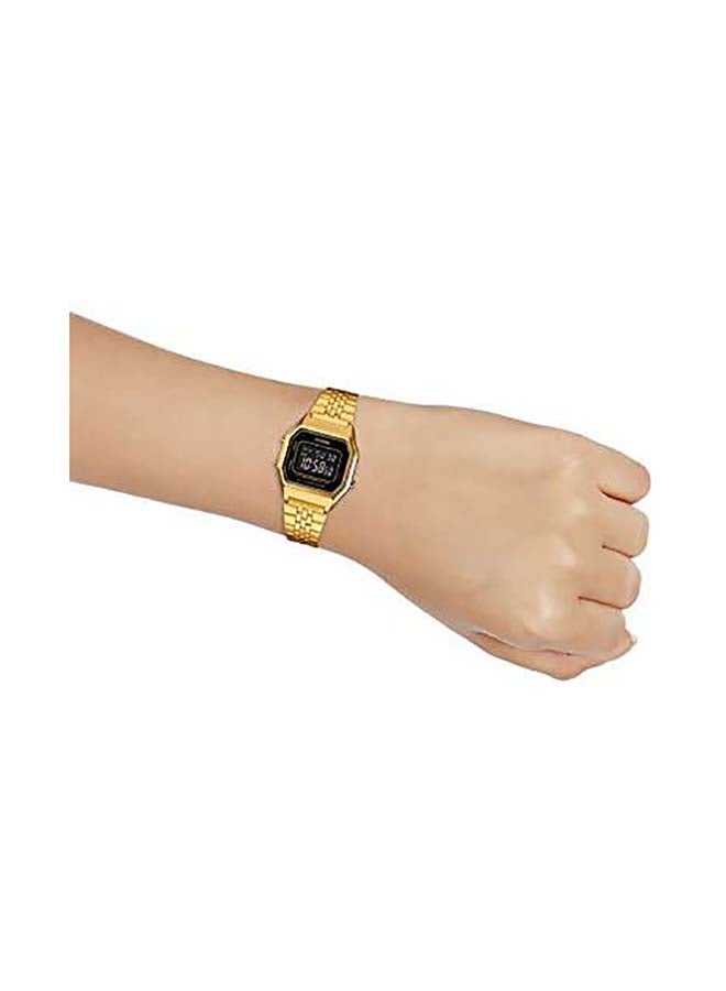 CASIO Women's Stainless Steel Digital Wrist Watch LA680WGA-1BDF - 29 mm - Gold - Image 3