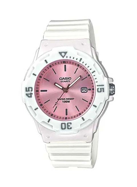 Women's Water Resistant Analog Watch LRW-200H-4E3VDF White