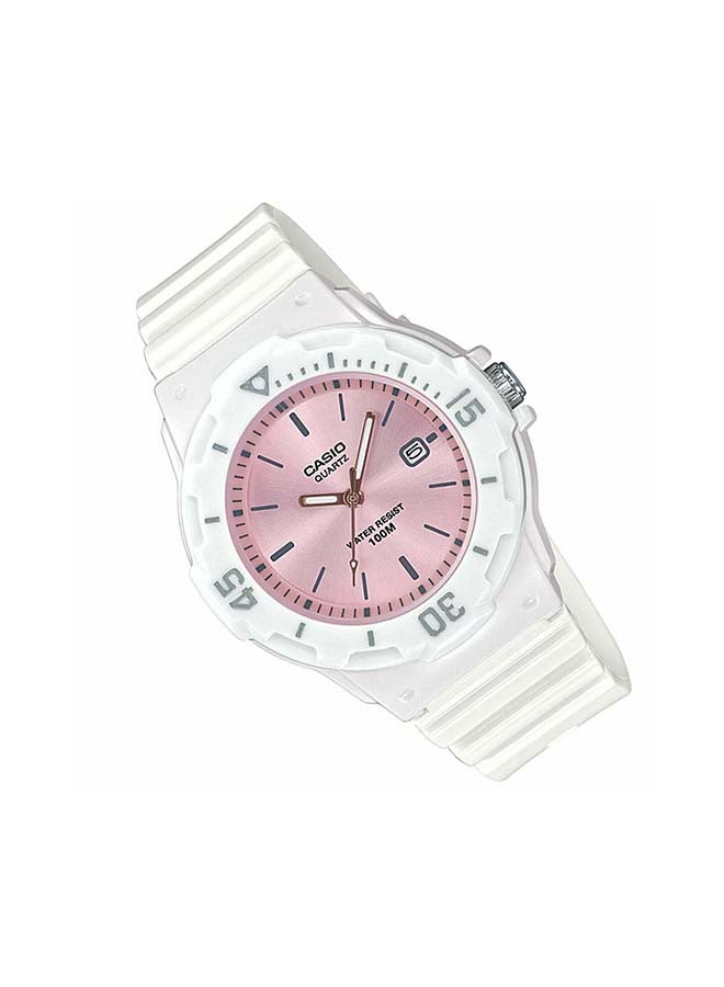 CASIO - Women's Water Resistant Analog Watch LRW-200H-4E3VDF White - Image 1