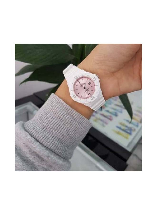 CASIO - Women's Water Resistant Analog Watch LRW-200H-4E3VDF White - Image 1