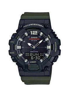 Men's Resin Analog & Digital Wrist Watch HDC-700-3AVDF - 33 mm - Green