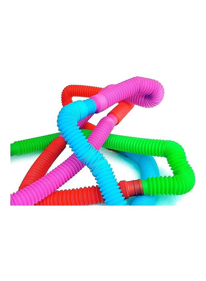 XiuWoo - 6-Piece Foldable And Portable Novelty Pop Tube Sensory Fidget Squishy Toy Set 8.07x4.17x2.52inch - Image 1