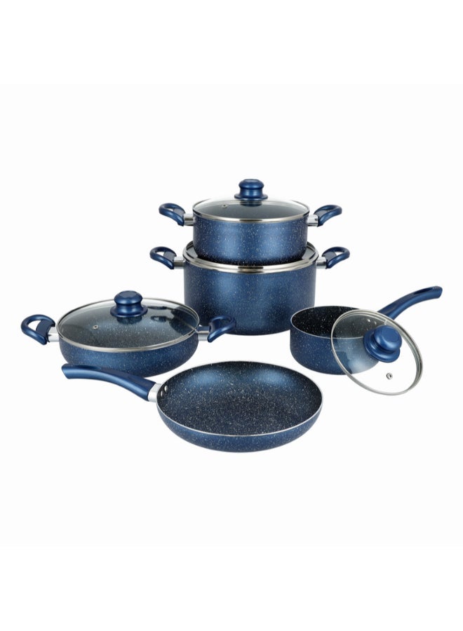 بينتولا طقم قدور جرانيت مكوّن من 9 قطع أزرق 26x13سم - Image 2