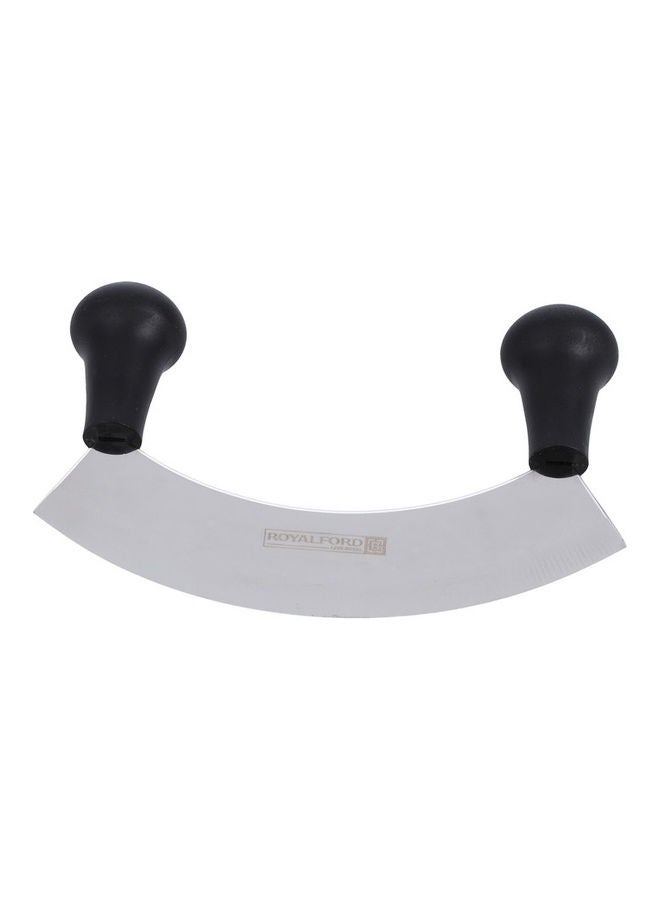 Royalford - Super Sharp Blade Double Handled Cheese/Pizza Cutter With Polypropylene Handle Multicolour 17x11.8x3.6cm - Image 1