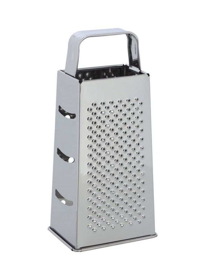 Royalford Royalford 4-Sided Grater Stainless Steel Grate Shred Slice & Zest 10.5X8X24.5 Dishwasher Safe Ultra Sharp Ss Blades Convenient Handle Silver 10.5x8x24.5cm  - Image 4