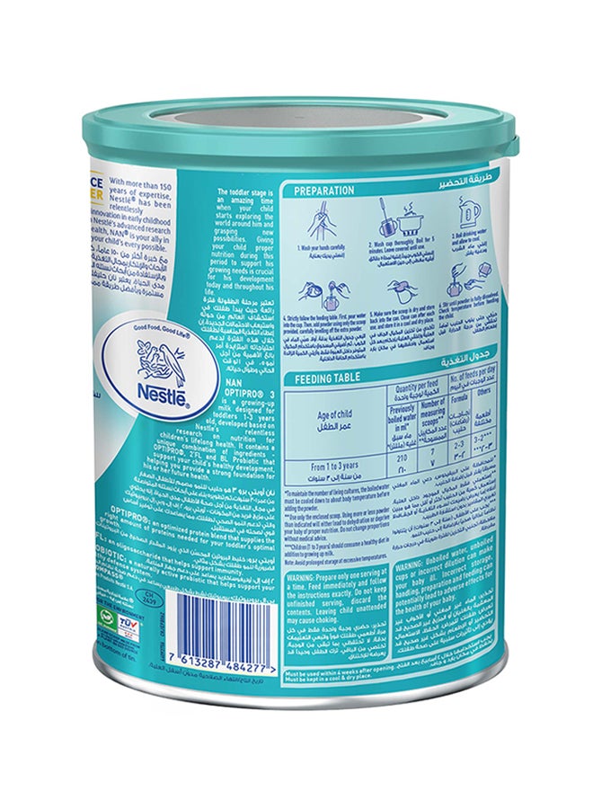 Nan - Nan Optipro 3 Growing Up Milk 1 To 3 Years 400grams - Image 1