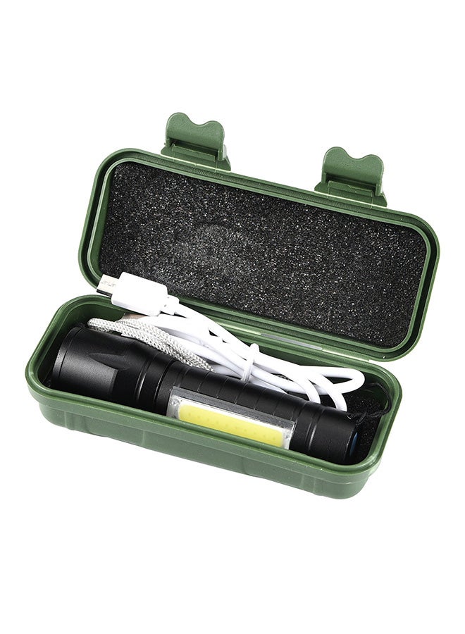 Voberry Flashlight Lamp Hand Torch USB Charge Outdoor Tactical Black/Yellow  - Image 4