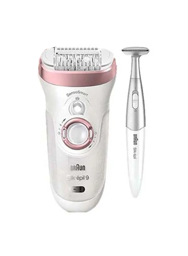 BRAUN Silk-Epil 9 9/980 SkinSpa SensoSmart Epilator Set White/ Rose Gold