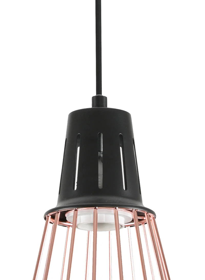 Switch Elegant Style Pendant Light Unique Luxury Quality Material for the Perfect Stylish Home Matt Black/Rose Gold 18 x 18 x 185cm