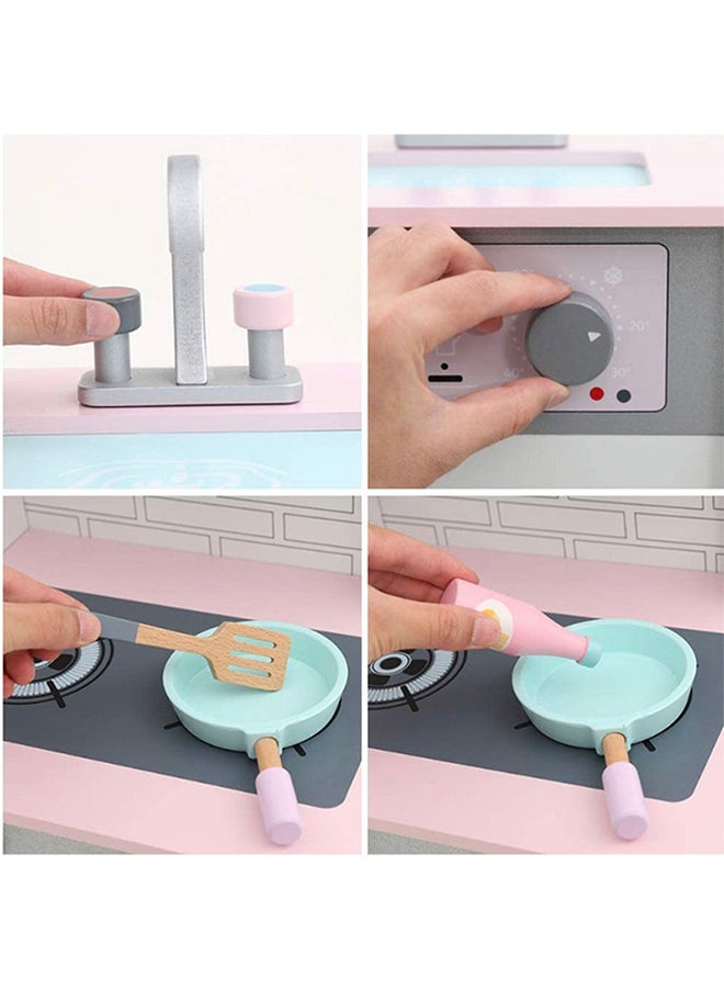 بسمة لعبة مطبخ كبيرة للعب الأدوار من مجموعة ليتل شيف للأطفال 89x23x34سم - Image 5