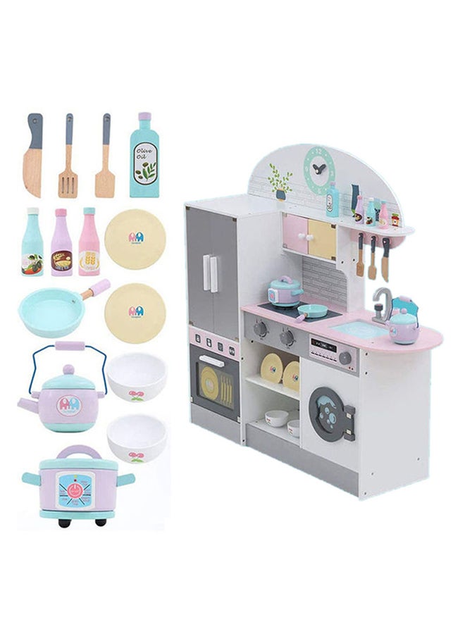 بسمة لعبة مطبخ كبيرة للعب الأدوار من مجموعة ليتل شيف للأطفال 89x23x34سم - Image 2