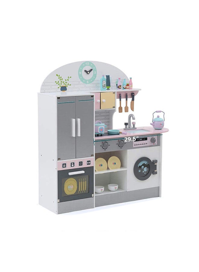 بسمة لعبة مطبخ كبيرة للعب الأدوار من مجموعة ليتل شيف للأطفال 89x23x34سم - Image 3