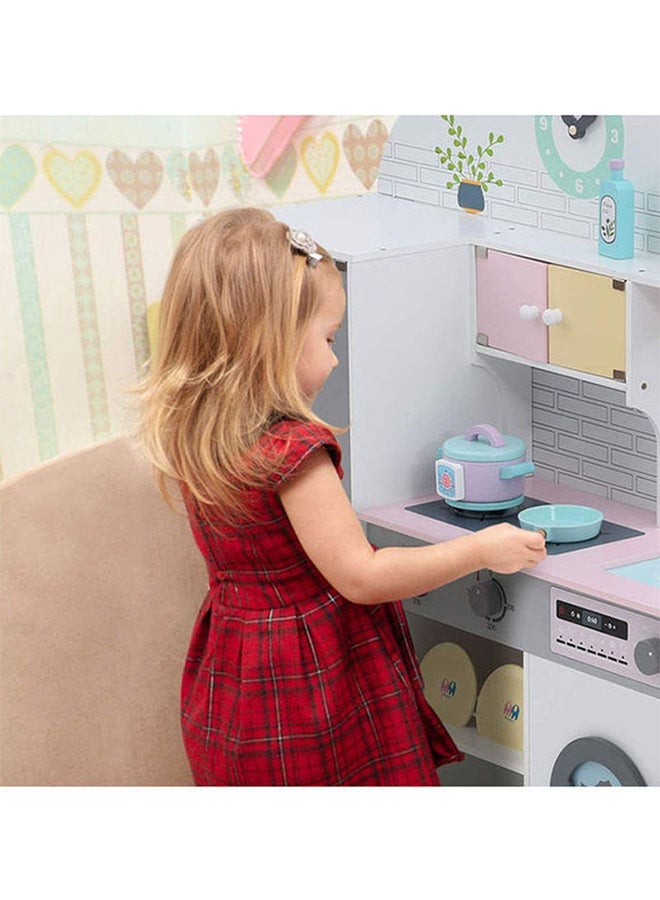 بسمة لعبة مطبخ كبيرة للعب الأدوار من مجموعة ليتل شيف للأطفال 89x23x34سم - Image 4