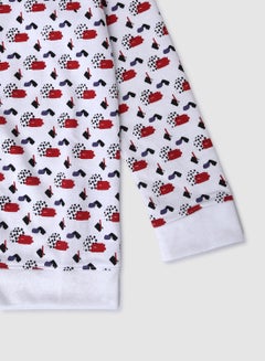 QUWA Boys All-Over Print Zip-Up Jacket Red/White/Black  - Image 4