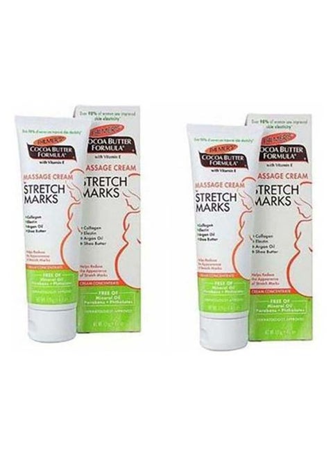2-Piece Cocoa Butter Formula Stretch Marks Massage Cream Set 125grams