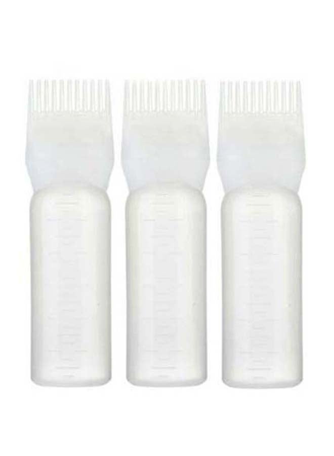 Voberry 5-Piece Hair Dye Bottle And Brush Applicator Set White 17cm - Image 2
