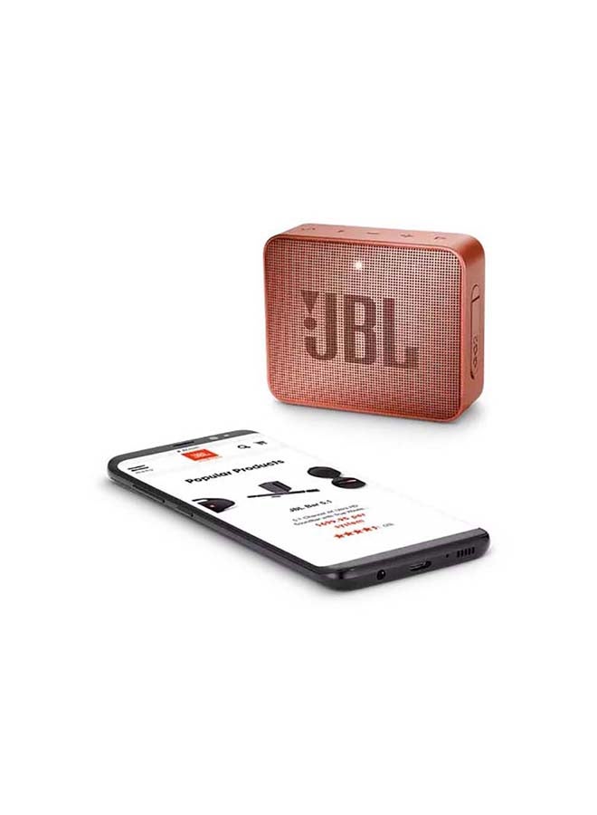 JBL - GO 2 Waterproof Portable Mini Bluetooth Speaker Sunkissed Cinnamon - Image 1