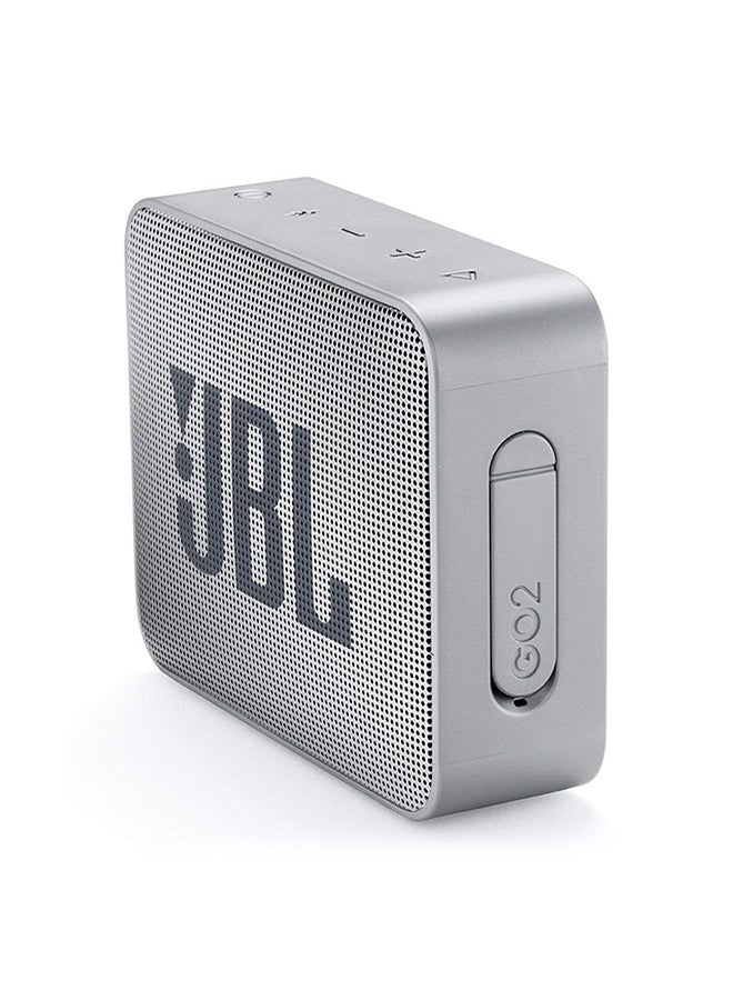 JBL - GO 2 Portable Bluetooth Wireless Speaker Grey - Image 1