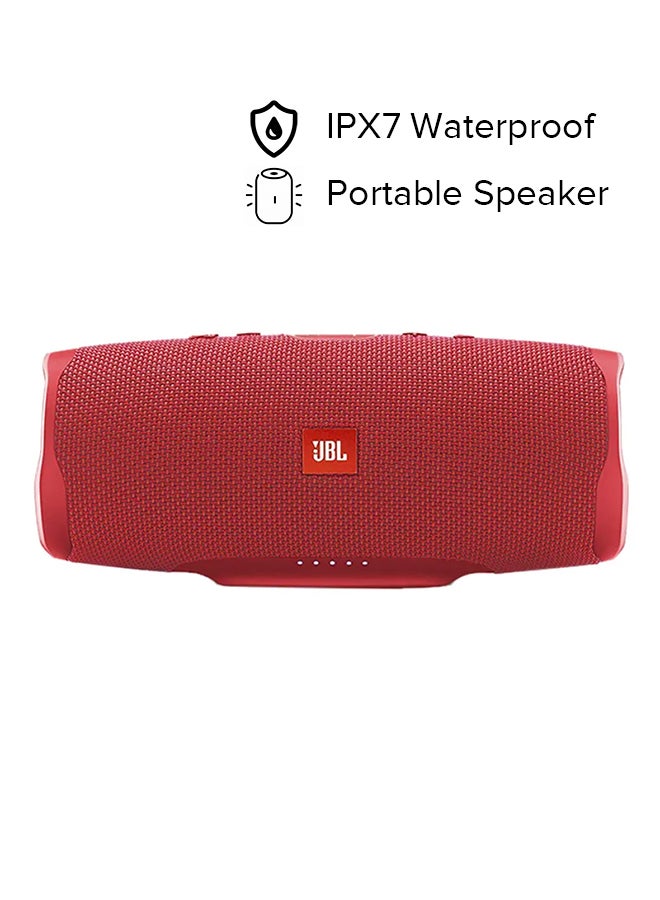 جي بي إل مكبر صوت تشارج 4 محمول يعمل بتقنية البلوتوث أحمر - Image 2