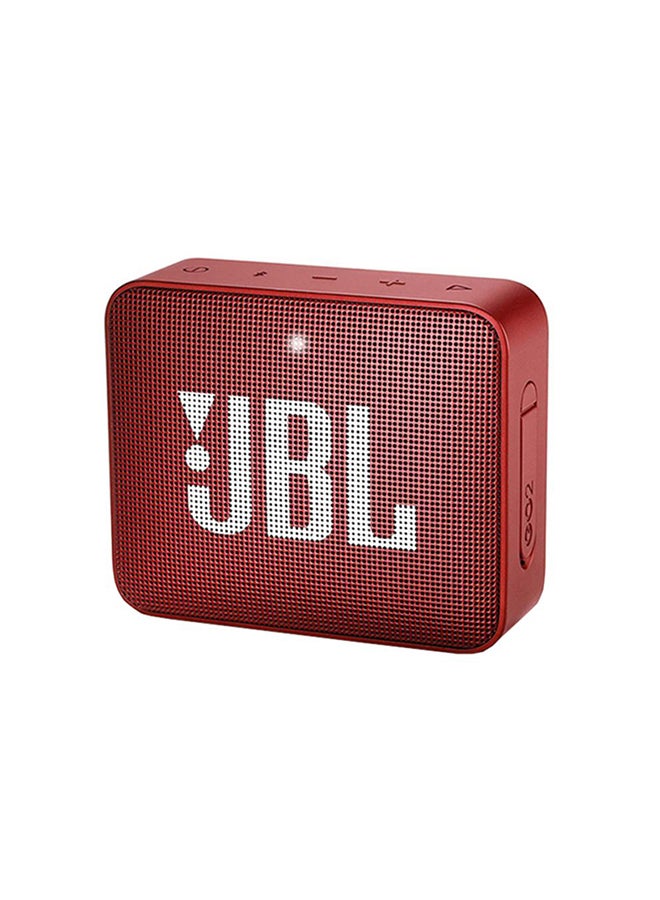 JBL - GO 2 Portable Bluetooth Speaker Red - Image 1