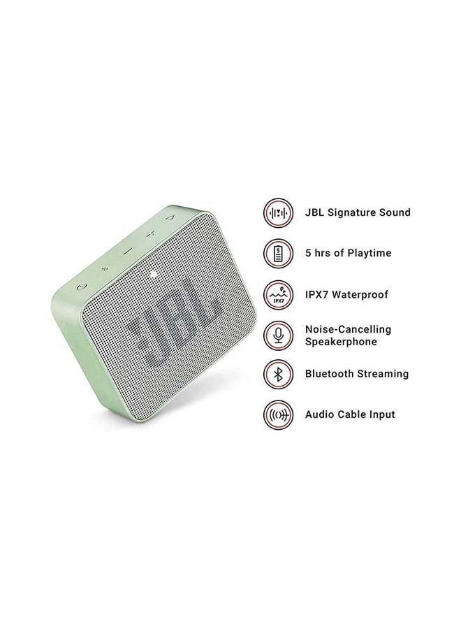 JBL - Go 2 Portable Mini Bluetooth Speaker Mint - Image 1