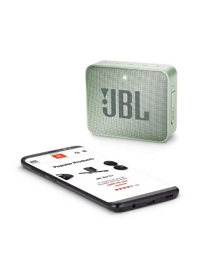 JBL - Go 2 Portable Mini Bluetooth Speaker Mint - Image 1