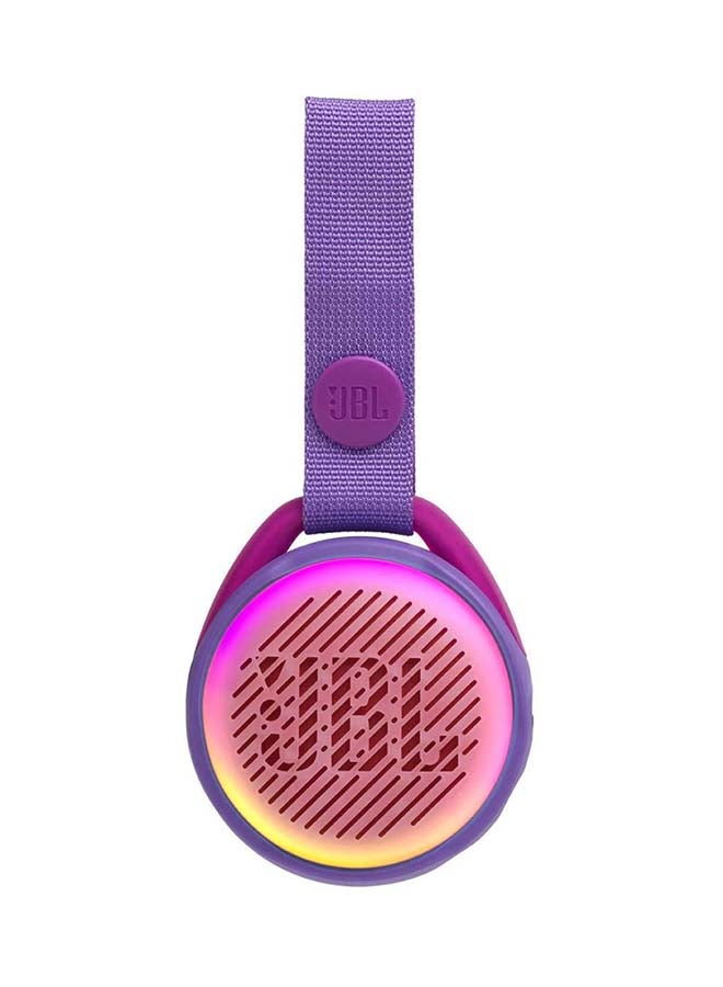 JBL - JR Pop Waterproof Portable Speaker For Kids With Built-In Light Purple - Image 1