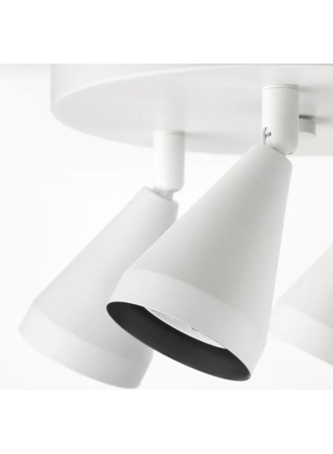 Ceiling Light With 3 Spots White 14x22cm - Image 3