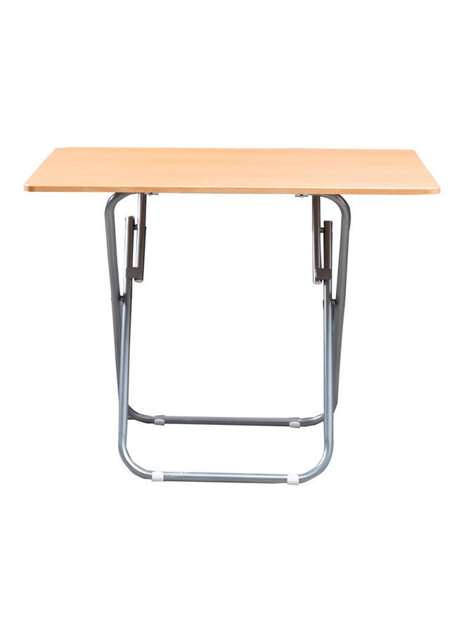 WT-EASYCARE - Portable Folding Side Table Oak Brown 70x50x80cm - Image 1