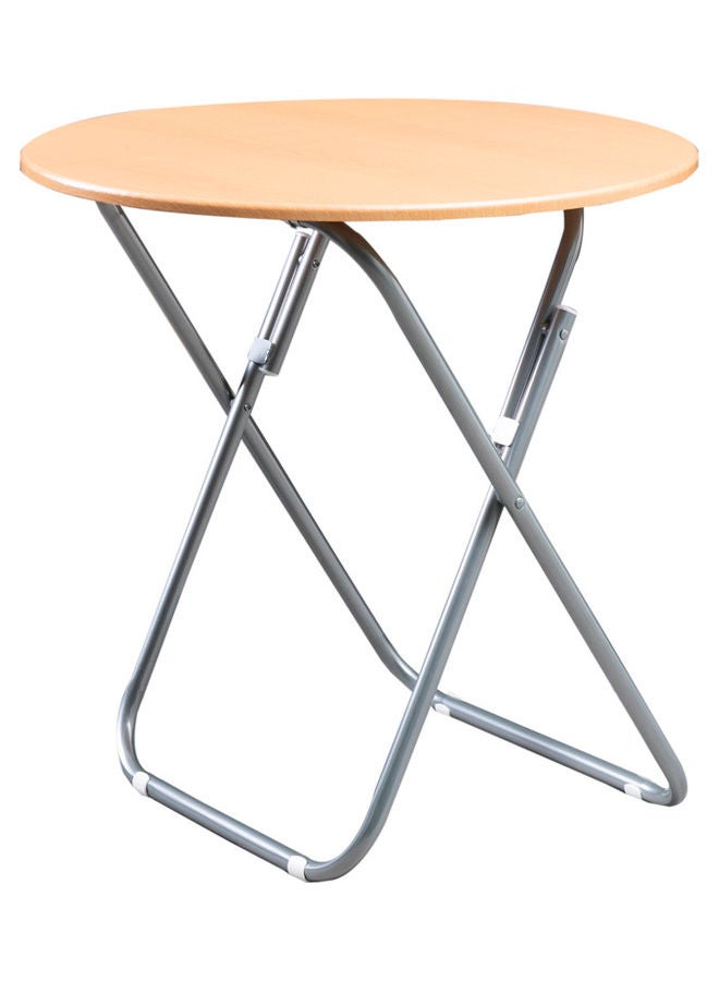 WT-EASYCARE Round Portable Outdoor Folding Table Beige 70x70x70cm  - Image 3