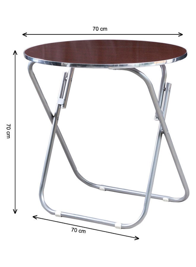 دبيلو تي- إيزي كير طاولة مستديرة محمولة قابلة للطي للاستخدام في الأماكن الخارجية وينج 70x70x70سم - Image 4
