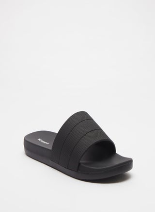 Men's Textured Slides Black - v1637495663/N51907241V_1