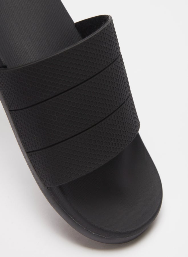 Men's Textured Slides Black - v1637495665/N51907241V_4