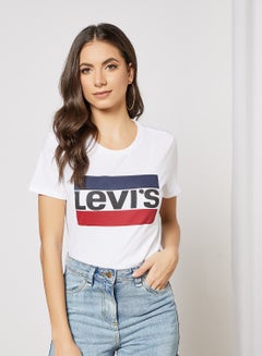 Levi's Logo Print T-Shirt White UAE | Dubai, Abu Dhabi