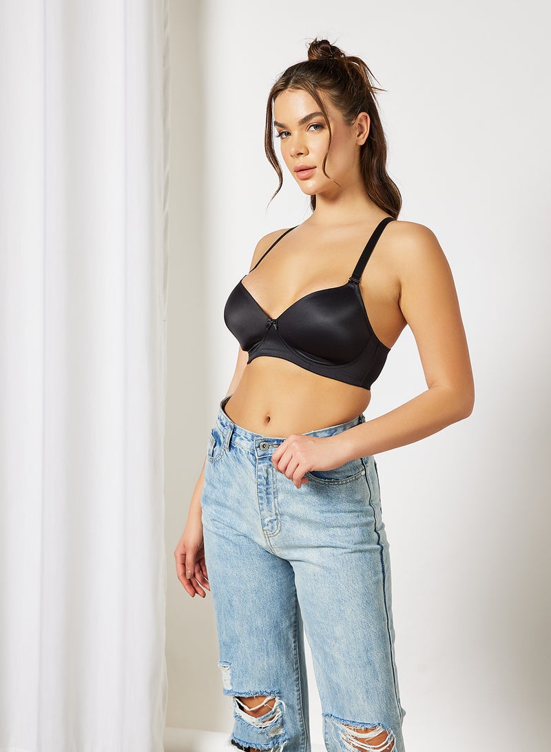 Amante Non-Wired T-Shirt Bra Black  - Image 2