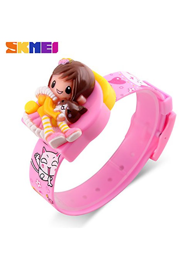 SKMEI Girls' Separable Digital Watch 1240 - 33 mm - Pink Rose  - Image 3