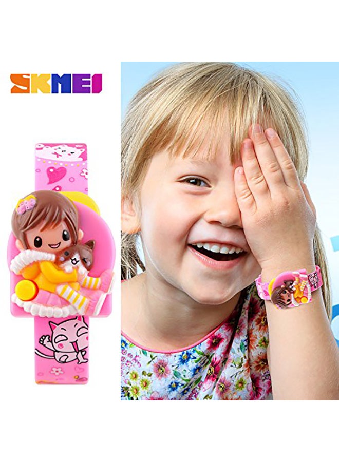SKMEI Girls' Separable Digital Watch 1240 - 33 mm - Pink Rose  - Image 2