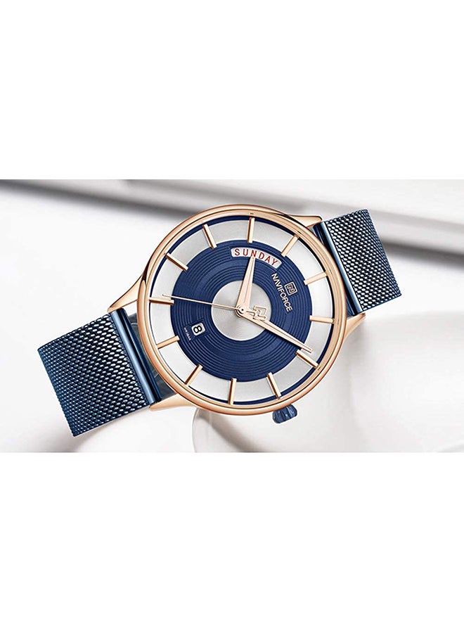 Men's Stainless Steel Analog+Digital Wrist Watch NF3007 RG/BE