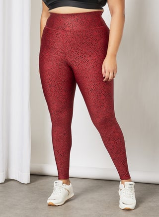 Curvy Training Tights Red