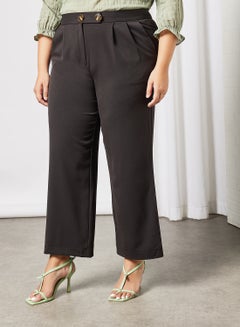 Curve Wide Leg Pants Black